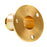 Whitecap TopMounted Flag Pole Socket Polished Brass  34 ID S5001B