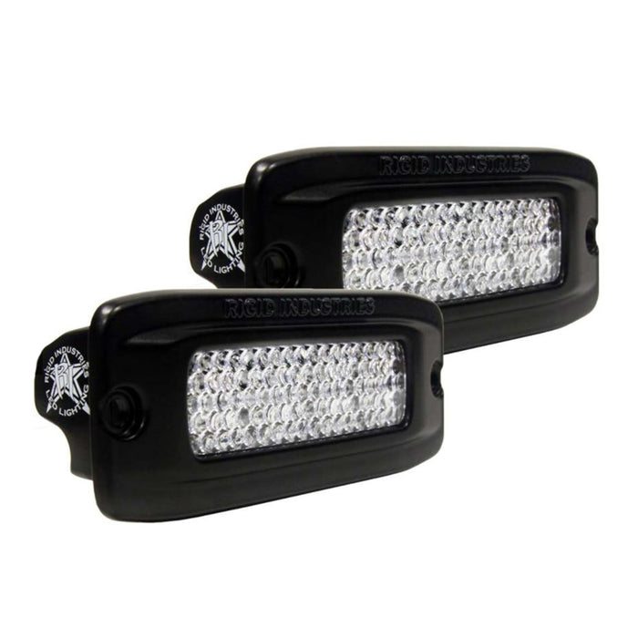 RIGID Industries SRQ PRO Back Light Kit  Flush Mount Diffused  Pair  Black 980033