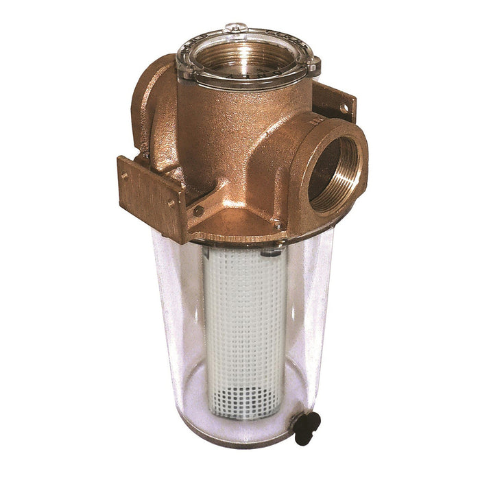 GROCO ARG1500 Series 112 Raw Water Strainer wNonMetallic Plastic Basket ARG1500P