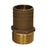 GROCO 2 NPT x 214 Bronze Full Flow Pipe to Hose Straight Fitting FF2000