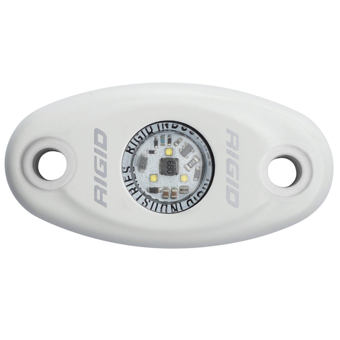RIGID Industries ASeries White Low Power LED Light  Single  Natural White 480143