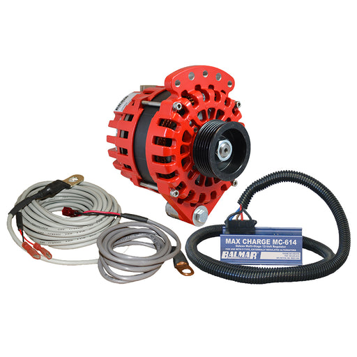 Balmar Alternator 12 Single Foot K6 Serpentine Pulley Regulator  Temp Sensor  170A Kit  12V XTSF170K6KIT