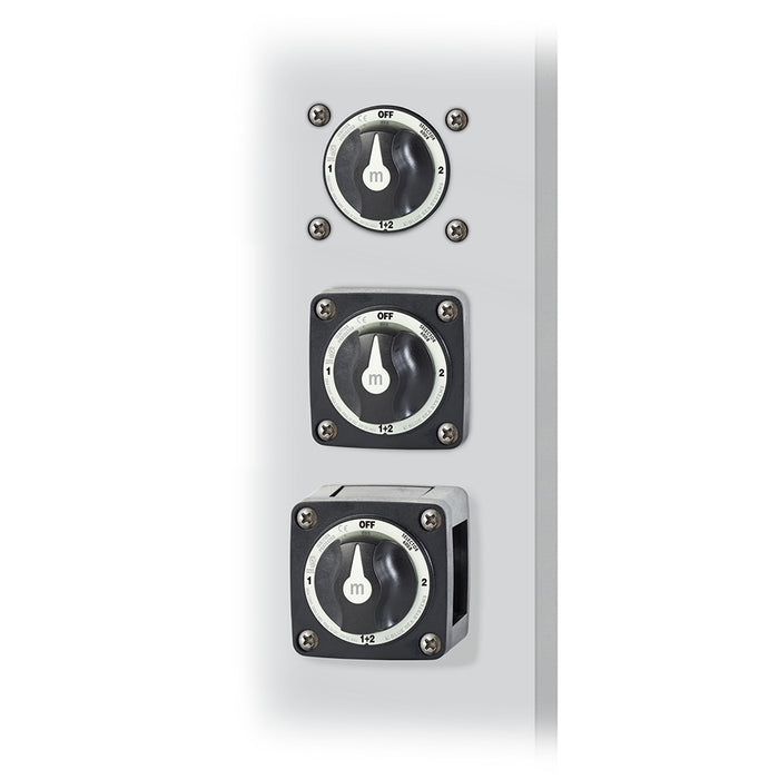 Blue Sea 6008200 mSeries Selector 3 Position Battery Switch  Black 6008200