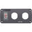Blue Sea 4364 Water Resistant USB Accessory Panel  15A Circuit Breaker 2x Blank Apertures 4364