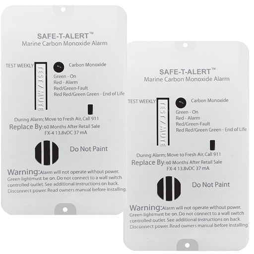 SafeTAlert FX4 Carbon Monoxide Alarm  2Pack FX4MARINE2PACK
