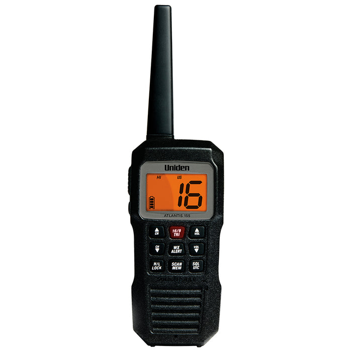 Uniden Atlantis 155 Handheld TwoWay VHF Floating Marine Radio ATLANTIS 155