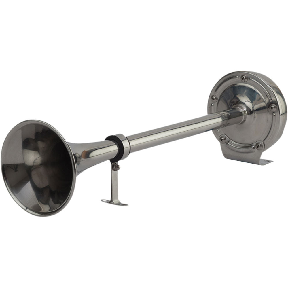 SeaDog MaxBlast Stainless Steel Trumpet 12V Horn  Single 4315101