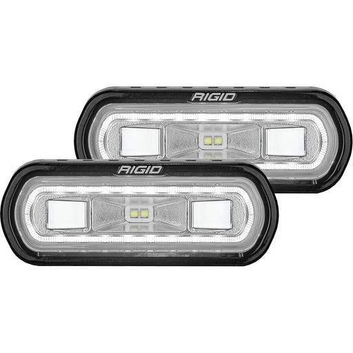 RIGID Industries SRL Series Surface Mount Spreader Light  Black Housing  White Halo 53120