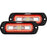 RIGID Industries SRL Series Flush Mount Spreader Light  Black Housing  Red Halo 53222