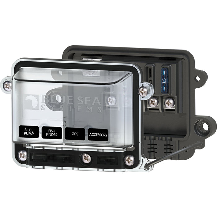 Blue Sea 5056 STBlade Water Resistant Fuse Block wCover 5056