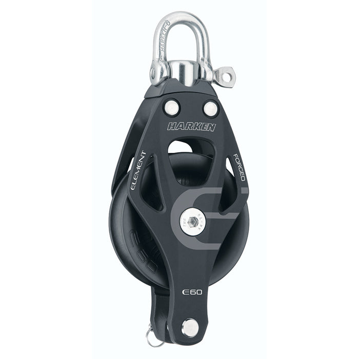 Harken 60mm Single Aluminum Element Block wSwivel  Becket 6261