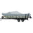 Carver Performance PolyGuard Wide Series StyledtoFit Boat Cover f185 Aluminum VHull Boats wWalkThru Windshield  Grey