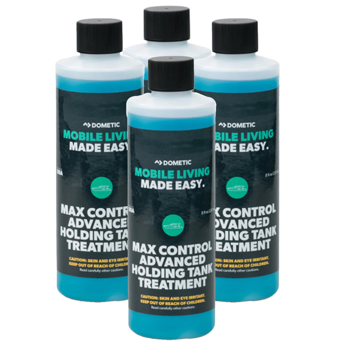 Dometic Max Control Holding Tank Deodorant  Four 4 Pack of 8oz Bottles 379700029