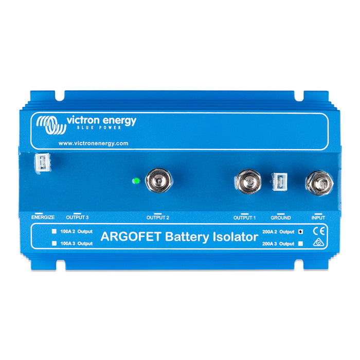 Victron ArgoFET 2002 Battery Isolator  200AMP  1 Alternator 2 Batteries ARG200201020R