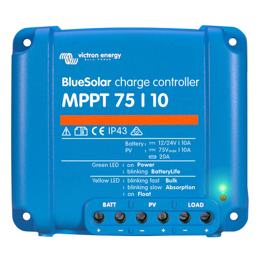 Victron BlueSolar MPPT Charge Controller  75V  10AMP  UL Approved SCC010010050R