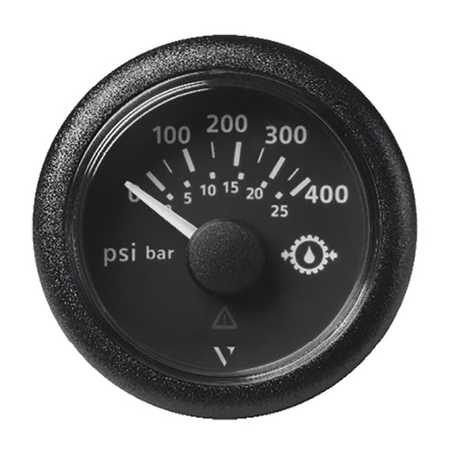 Veratron 2116 52mm ViewLine Transmission Oil Pressure 400 PSI25 Bar  Black Dial  Round Bezel A2C59514145