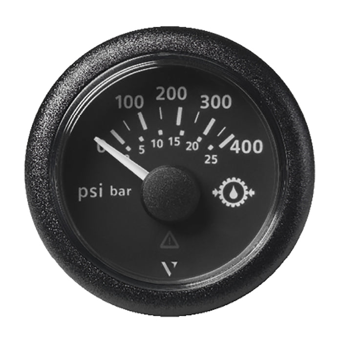 Veratron 2116 52mm ViewLine Transmission Oil Pressure 400 PSI25 Bar  Black Dial  Round Bezel A2C59514145