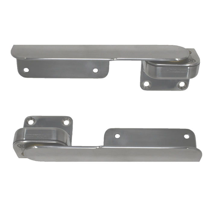 TACO Command Ratchet Hinges  938  Polished 316 Stainless Steel  Pair H250016