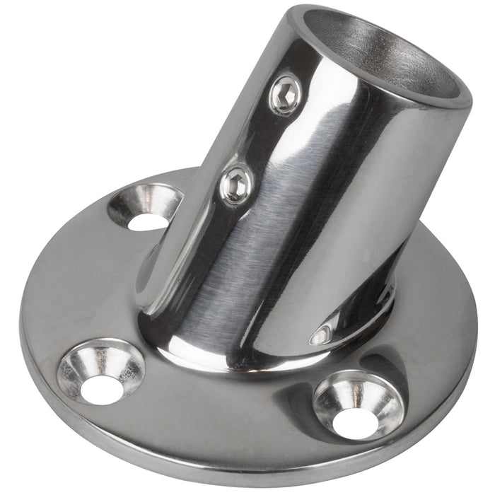 SeaDog Rail Base Fitting 234 Round Base 60 316 Stainless Steel  1 OD 2806011
