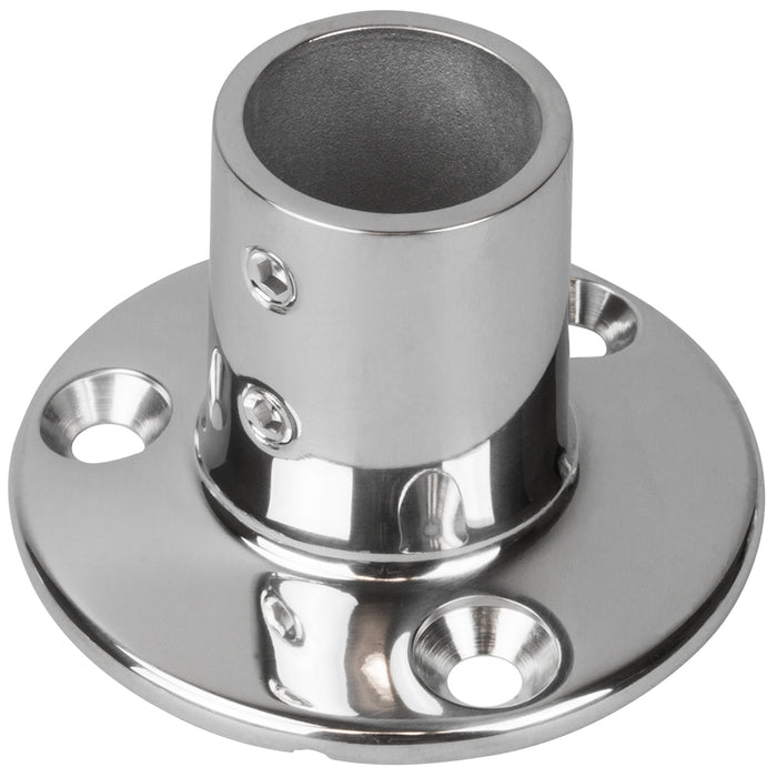 SeaDog Rail Base Fitting 234 Round Base 90 316 Stainless Steel  1 OD 2809011