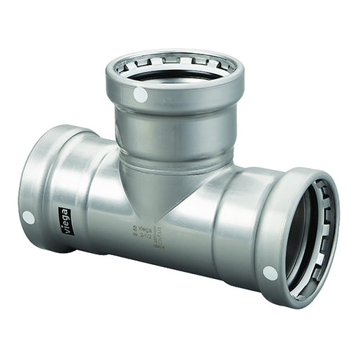 Viega MegaPress 212 Carbon Steel Tee wFKM  Triple Press Connection  Smart Connect Technology 26560