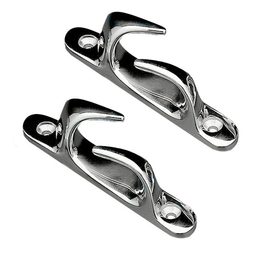 Whitecap Skene Bow Chock 412 Pair  Chrome Plated Brass S0981C