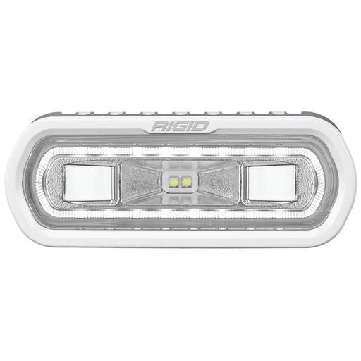 RIGID Industries SRL Series Marine Spreader Light  White Surface Mount  White Light wWhite Halo 51100