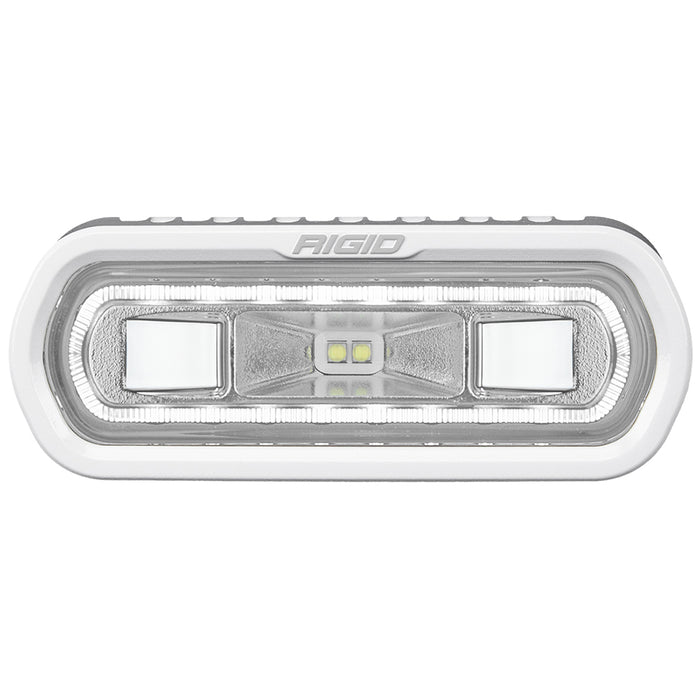RIGID Industries SRL Series Marine Spreader Light  White Surface Mount  White Light wWhite Halo 51100