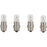 VDO Type A  White Metal Base Bulb  24V  4Pack 600807