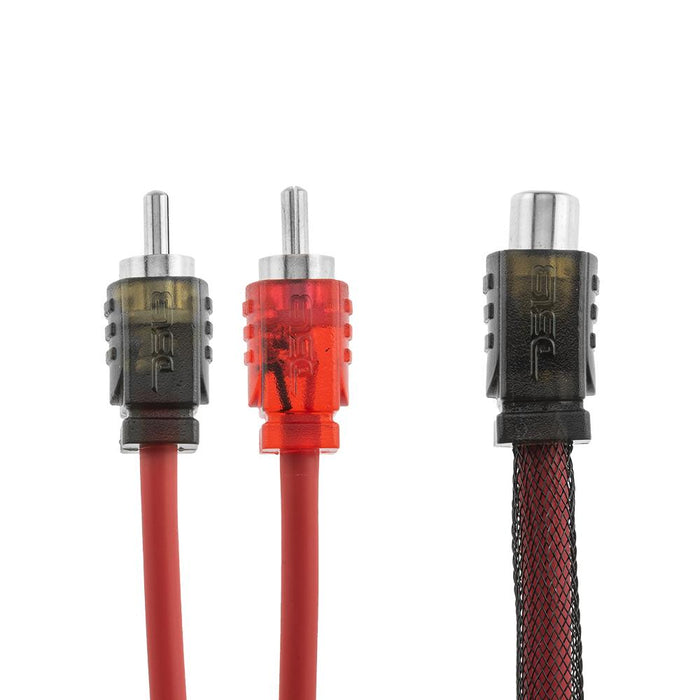 DS18 Advance Ultra Flex RCA Y Connector Cable 1 Female to 2 Male R1F2M