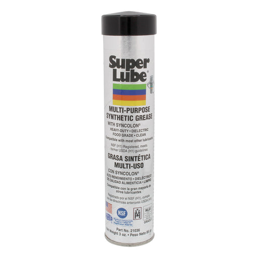Super Lube MultiPurpose Synthetic Grease wSyncolon  3oz Cartridge 21036