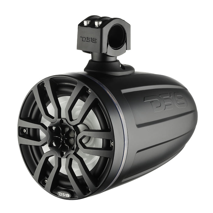 DS18 X Series HYDRO 65 Wakeboard Pod Tower Speaker wRGB LED Lights  300W  Matte Black NXLX6TPBK