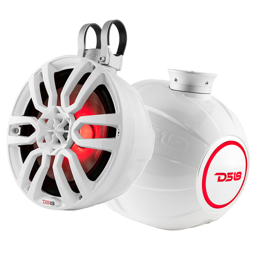DS18 HYDRO 65 Compact Wakeboard Pod Tower wRGB Light  300W  White NXLPS6W