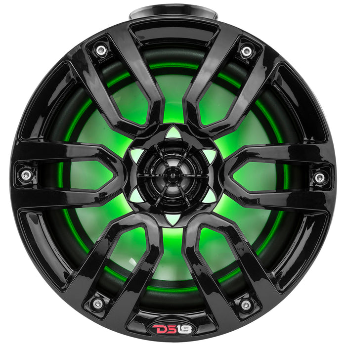 DS18 HYDRO 65 Compact Wakeboard Pod Tower wRGB Light  300W  Red NXLPS6R