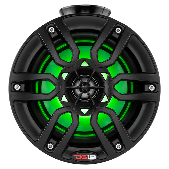 DS18 HYDRO 65 Compact Wakeboard Pod Tower wRGB Light  300W  Black NXLPS6BK