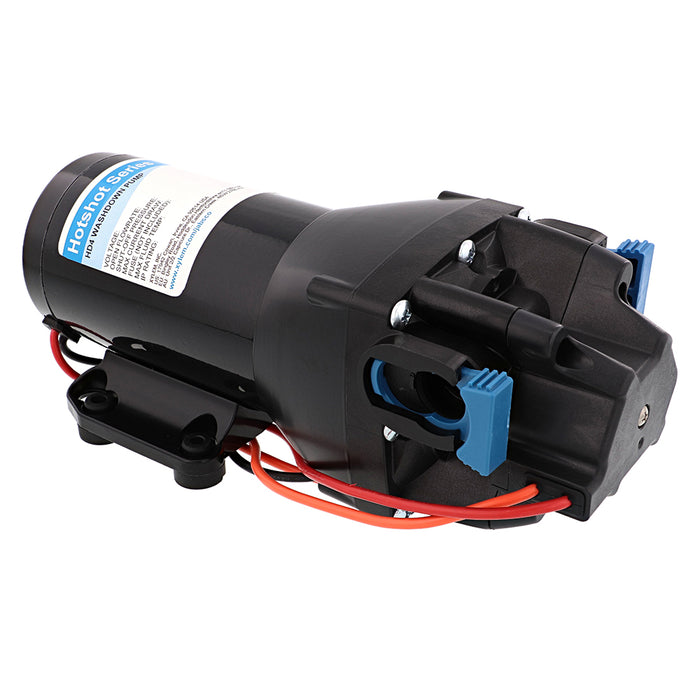 Jabsco HotShot HD4 Heavy Duty Washdown Pump w25 HoseCoil  12V  4 GPM  60 PSI Q401J118N4A