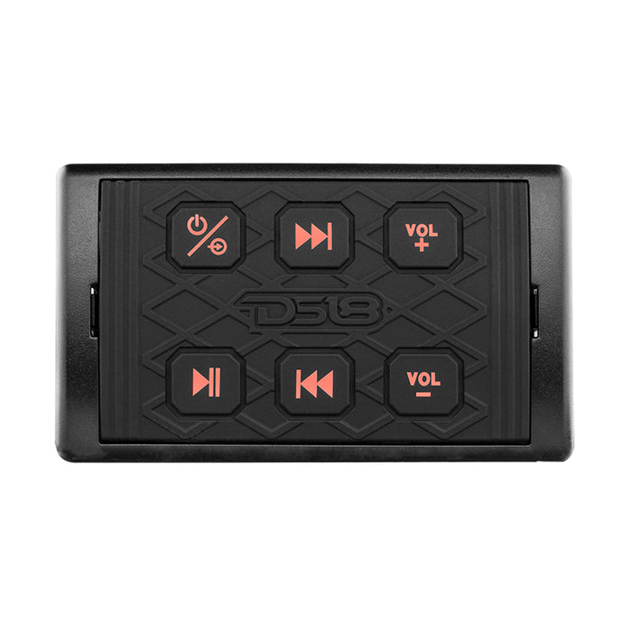 DS18 Marine Waterproof Bluetooth Streaming Audio Receiver Square Controller  fAndroid  iPhone BTRCSQ