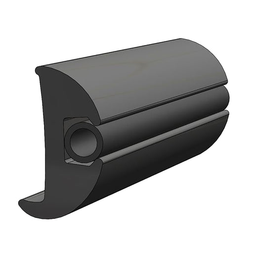 TACO Flexible Vinyl Black Rub Rail 1116 x 178 50L V112423BKA501