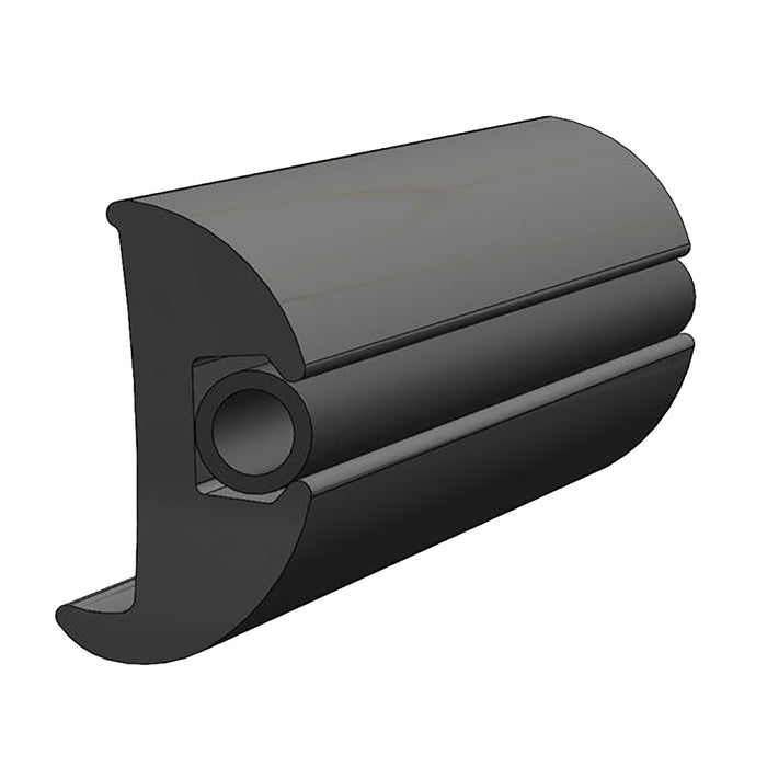 TACO Flexible Vinyl Black Rub Rail 1116 x 178 50L V112423BKA501