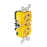 Marinco Locking Receptacle  15A 125V  Yellow 4700CR