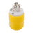 Marinco Locking Plug  15A 125V  Yellow 4721CR