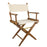 Whitecap Directors Chair wNatural Seat Covers  Teak 60044