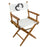 Whitecap Directors Chair wSail Cloth Seating  Teak 61044