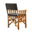 Whitecap Directors Chair II wBlack Cushion  Teak 61051