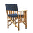 Whitecap Directors Chair II wNavy Cushion  Teak 61052
