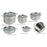 Marine Business Kitchen Cookware Pan Set SelfContaining  Stainless Steel  Set of 8 20001