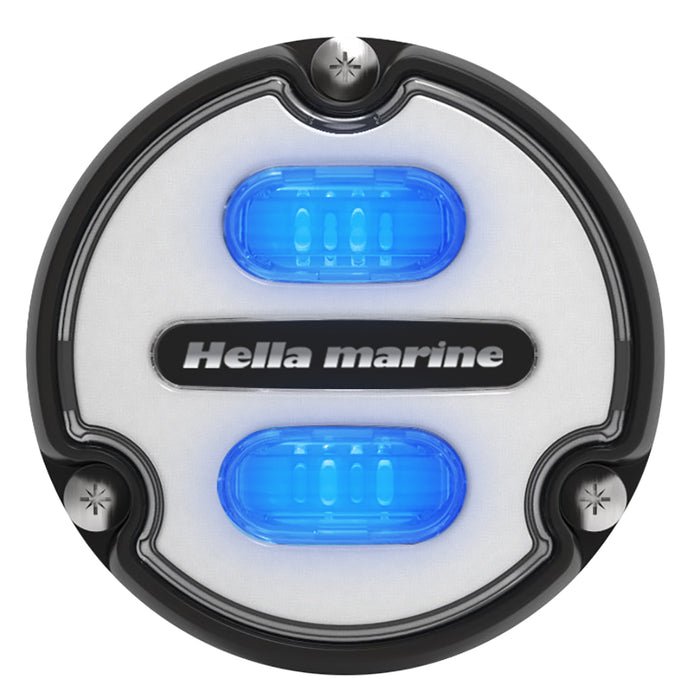 Hella Marine Apelo A1 Blue White Underwater Light  1800 Lumens  Black Housing  White Lens 016145011