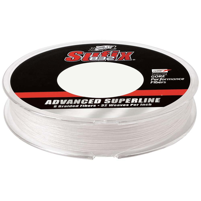 Sufix 832 Advanced Superline Braid  15lb  Ghost  150 yds 660015GH