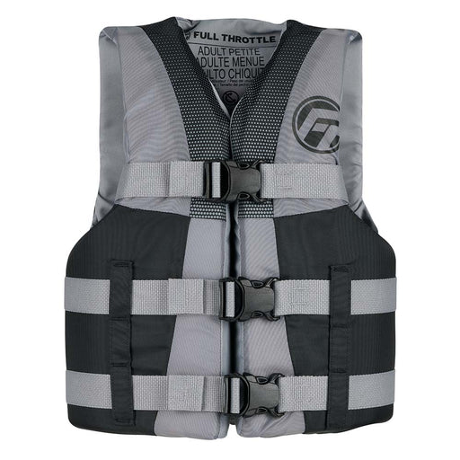Full Throttle Teen Nylon Life Jacket  GreyBlack 11220070101022