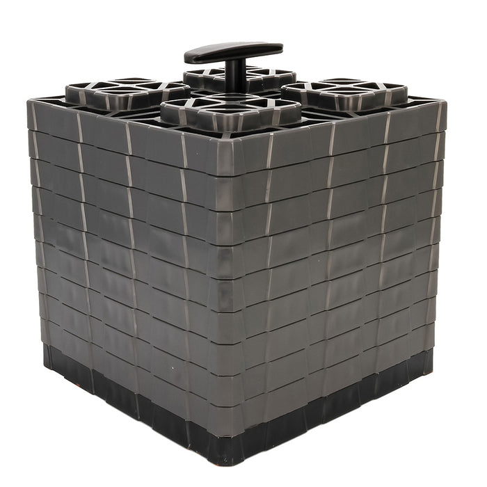 Camco FasTen Leveling Blocks XL wTHandle  2x2  Grey 10Pack 44527